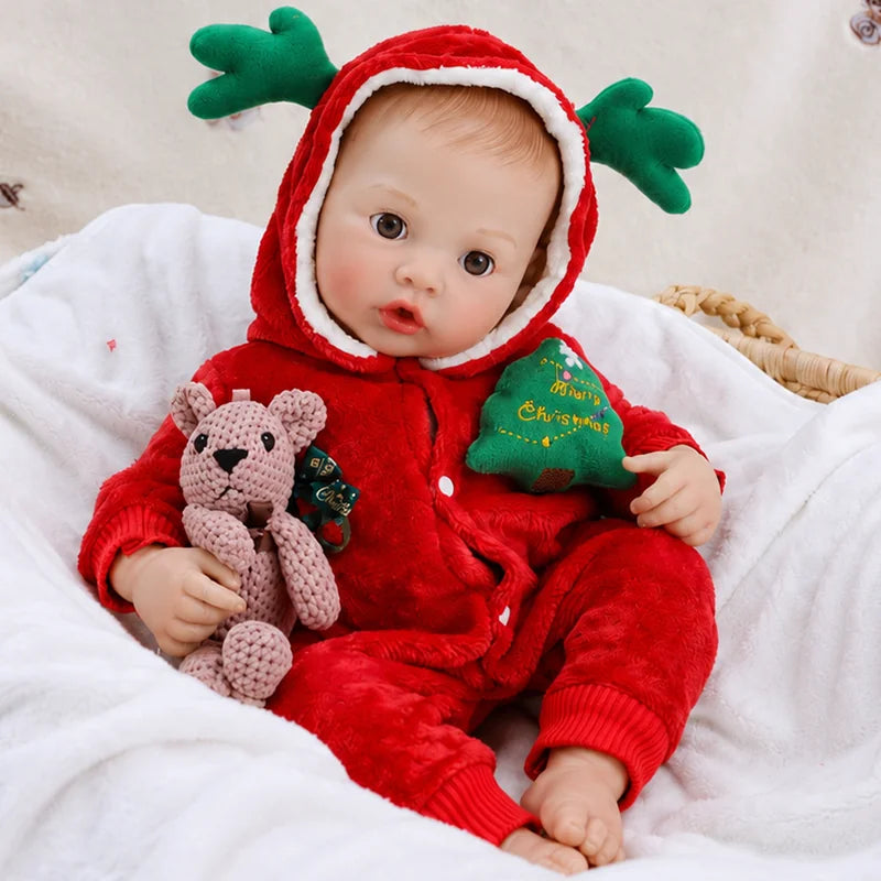 Realistic talking baby doll with responsive feeding actions, gentle cries, happy giggles, and comforting reactions during play.