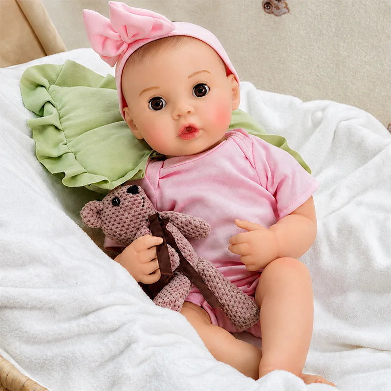 20” interactive feeding reborn baby doll
