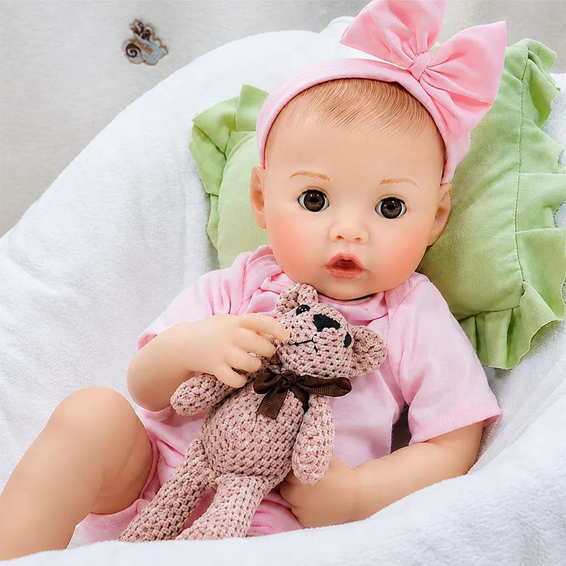 20” interactive feeding reborn baby doll