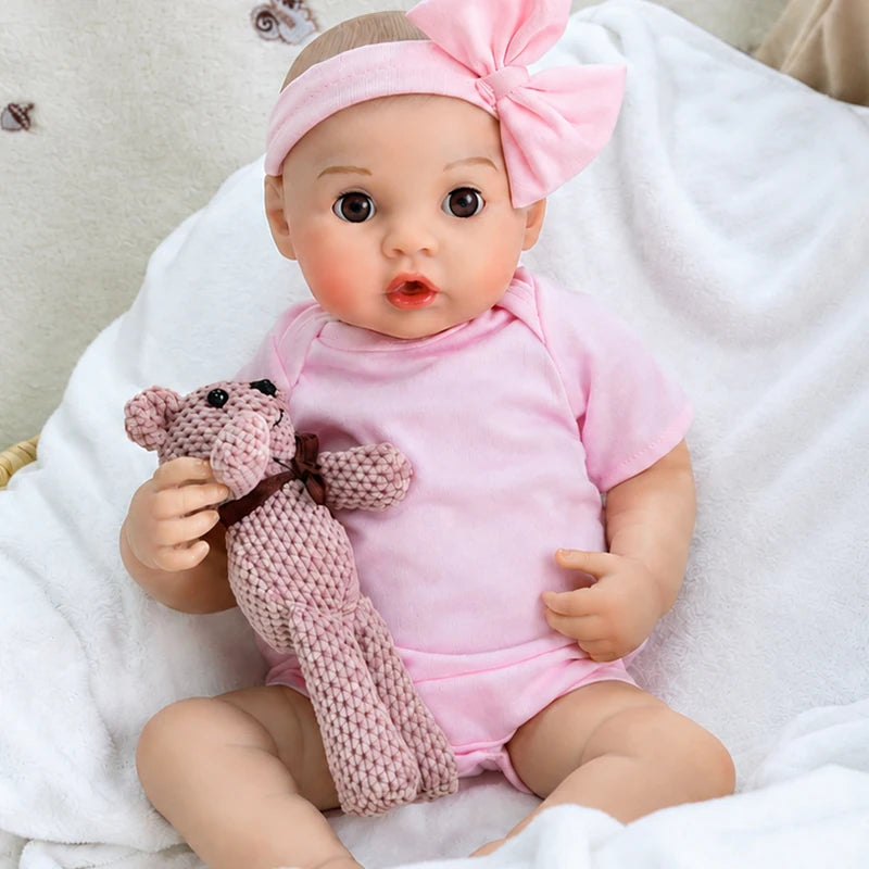 20” interactive feeding reborn baby doll