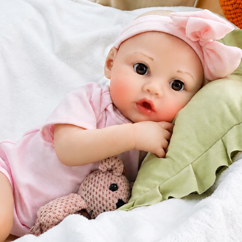 20” interactive feeding reborn baby doll