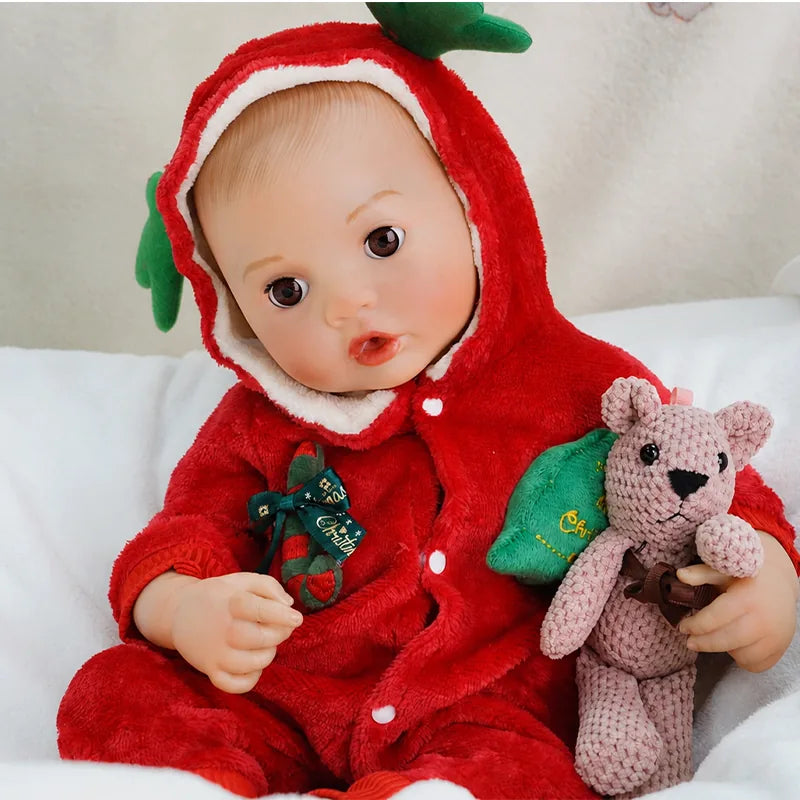 Responsive reborn baby doll designed for children who enjoy nurturing play, feeding activities, and caring for baby dolls.