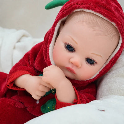 Bright-eyed reborn baby doll