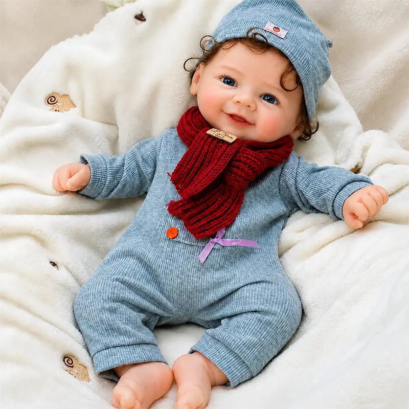 Full Silicone Reborn Baby Doll with Lifelike Features and Realistic Baby Skin