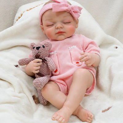 Realistic reborn baby doll designed for doll collectors, imaginative children, gift shoppers, and reborn nursery displays.