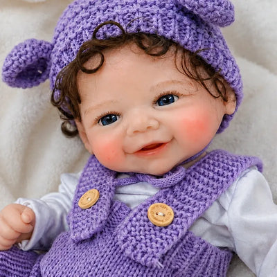 Full Silicone Reborn Baby Doll – Realistic Touch, Lifelike Skin and Adorable Smiling Expression