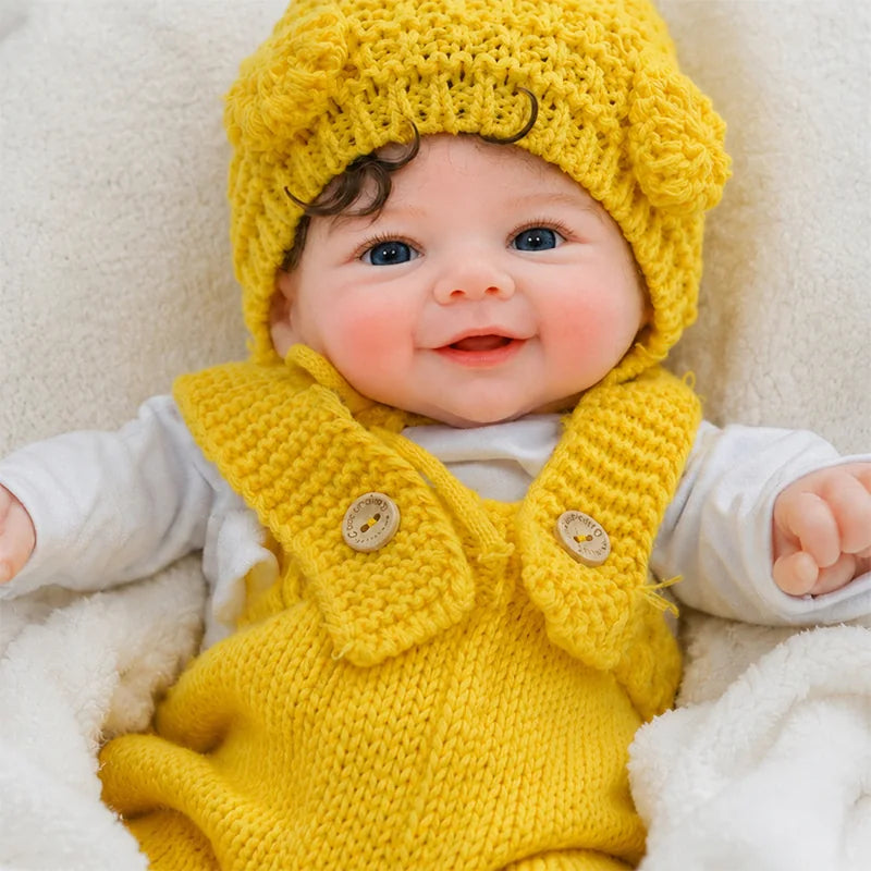 Full Silicone Reborn Baby Doll with Lifelike Features and a Soft, Realistic Touch