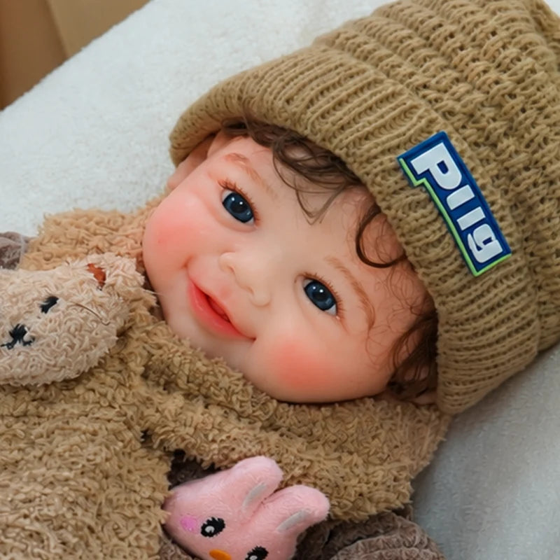 Full Silicone Reborn Baby Doll Crafted with Soft Silicone and Realistic Sculpted Skin Details