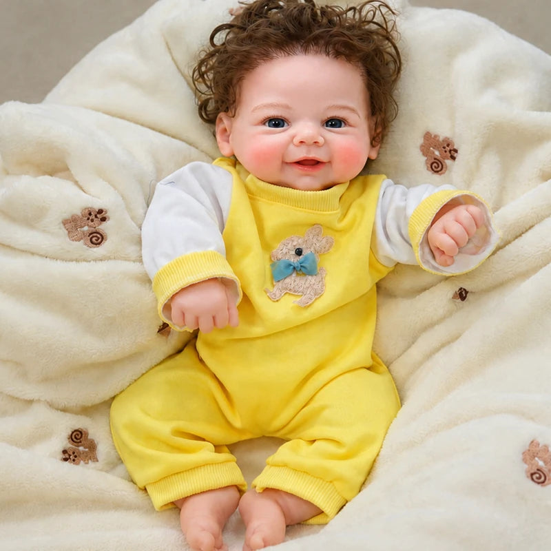 Full-Body Silicone Reborn Baby Doll designed for collectors, children, and reborn doll enthusiasts. 