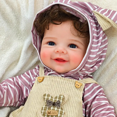 Full Silicone Reborn Baby Doll for Pretend Play, Nursery Display, Birthday Gifts, and Family Role-Playing