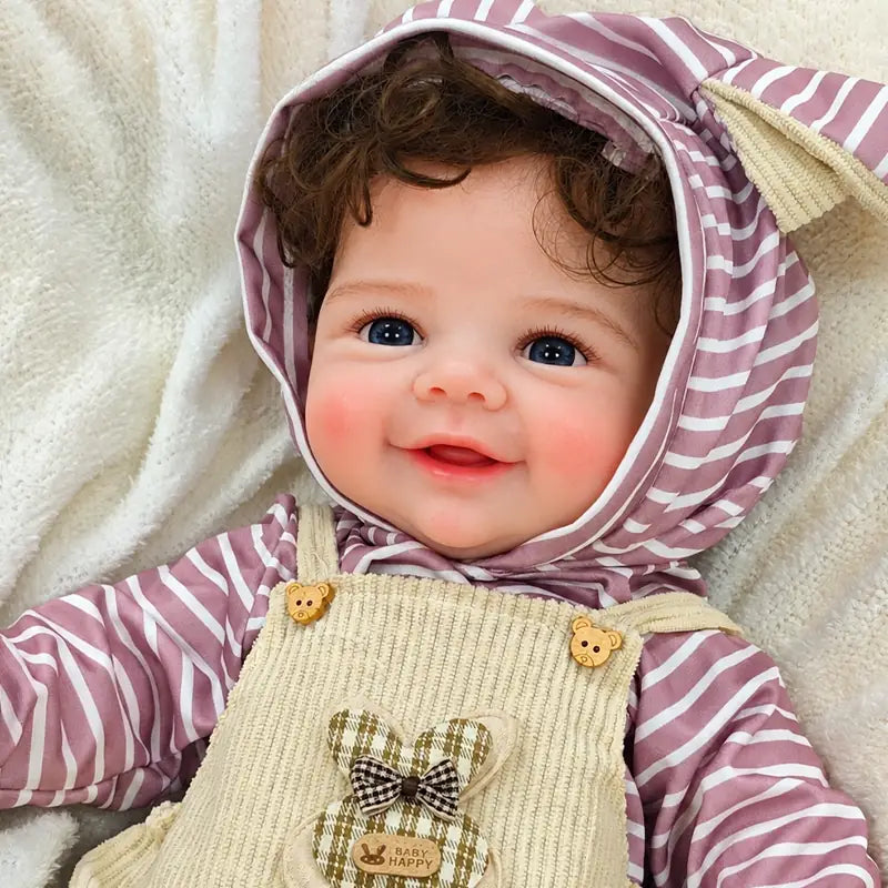 Full Silicone Reborn Baby Doll for Pretend Play, Nursery Display, Birthday Gifts, and Family Role-Playing