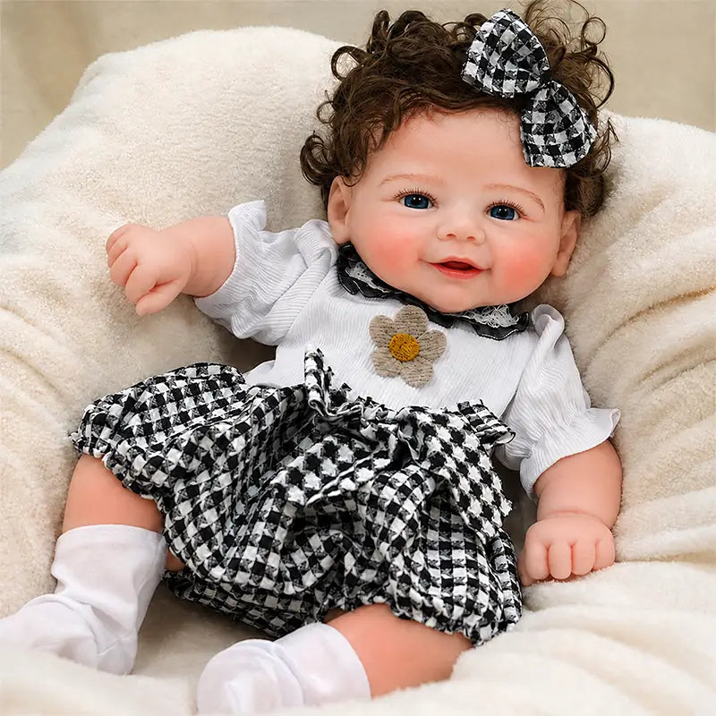 Full Silicone Reborn Baby Doll crafted from soft full-body silicone with realistic sculpting, detailed skin coloring, and natural facial features.