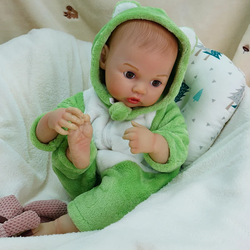 Feeding baby doll
