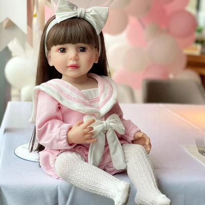 Interactive reborn doll for children, doll collectors, and families who enjoy imaginative caregiving and role-play activities.