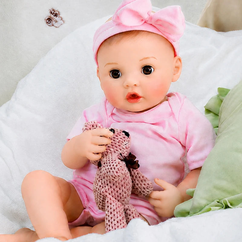 20” interactive feeding reborn baby doll