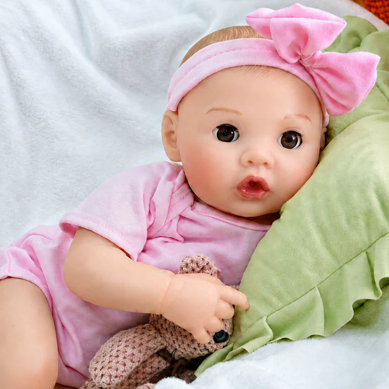 20” interactive feeding reborn baby doll